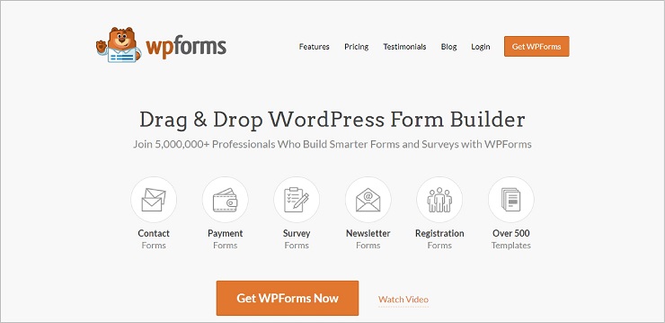 افزونهٔ WPForms یکی از بهترین افزونه‌های وردپرس برای ساخت فرم