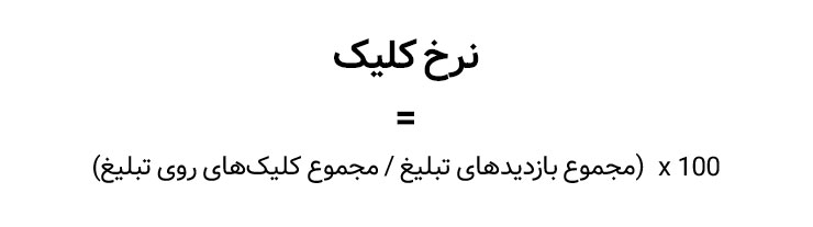 فرمول نرخ کلیک یکی از شاخص‌های کلیدی بازاریابی