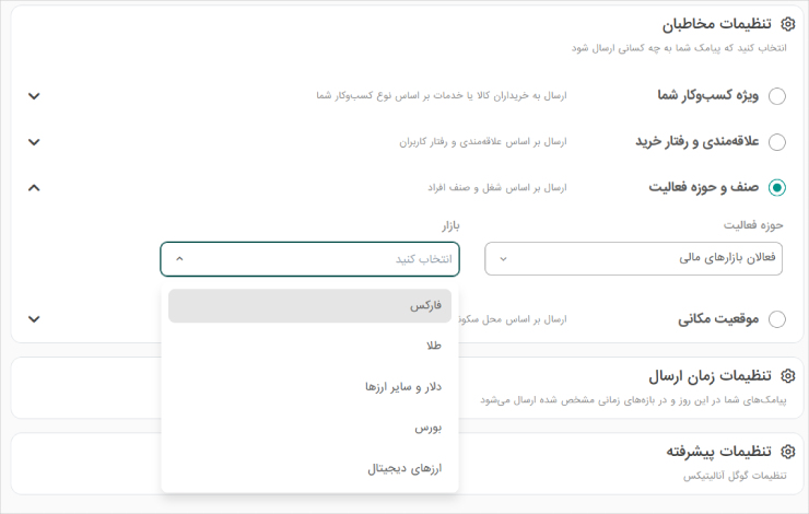 گروه مخاطبان فعالان فارکس